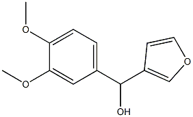 (3,4-DIMETHOXYPHENYL)(FURAN-3-YL)METHANOL Struktur