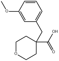 4-[(3-Methoxyphenyl)methyl]oxane-4-carboxylic acid Struktur