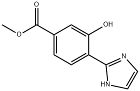 METHYL 3-HYDROXY-4-(1H-IMIDAZOL-2-YL)BENZOATE Struktur