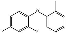 2-FLUORO-4-IODO-1-(O-TOLYLOXY)BENZENE Struktur