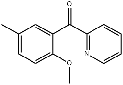 (2-METHOXY-5-METHYLPHENYL)(PYRIDIN-2-YL)METHANONE Struktur