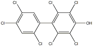 2,3,5,6-tetrachloro-4-(2,4,5-trichlorophenyl)phenol, 1285867-65-3, 結構式