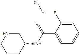 (R)-2-Fluoro-N-(piperidin-3-yl)benzamidehydrochloride Struktur