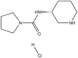 (R)-N-(Piperidin-3-yl)pyrrolidine-1-carboxamide hydrochloride Struktur