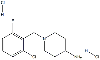 1-(2-Chloro-6-fluorobenzyl)piperidin-4-amine dihydrochloride Struktur