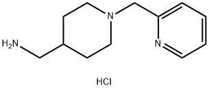 [1-(Pyridin-2-ylmethyl)piperidin-4-yl]methanamine trihydrochloride Struktur