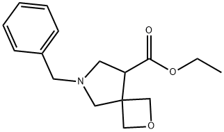 ETHYL 6-BENZYL-2-OXA-6-AZASPIRO[3.4]OCTANE-8-CARBOXYLATE Struktur