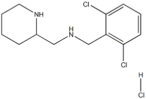 N-(2,6-DICHLOROBENZYL)-1-(PIPERIDIN-2-YL)METHANAMINE HYDROCHLORIDE Struktur