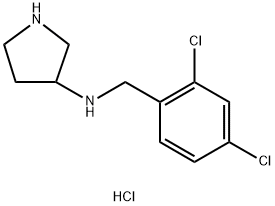 N-(2,4-DICHLOROBENZYL)PYRROLIDIN-3-AMINE HYDROCHLORIDE Struktur