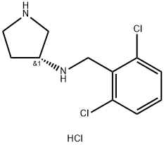 (R)-N-(2,6-DICHLOROBENZYL)PYRROLIDIN-3-AMINE HYDROCHLORIDE Struktur