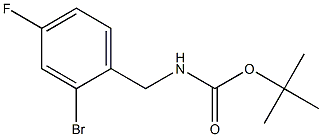 tert-butyl 2-bromo-4-fluorobenzylcarbamate Struktur