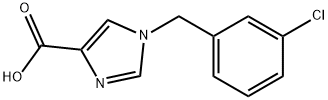 1-(3-Chlorobenzyl)-1H-imidazole-4-carboxylic acid Struktur