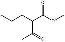 Pentanoic acid, 2-acetyl-, methyl ester Struktur