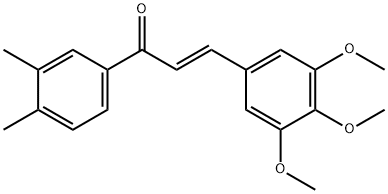 (2E)-1-(3,4-dimethylphenyl)-3-(3,4,5-trimethoxyphenyl)prop-2-en-1-one Struktur