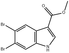 5,6-Dibromo-1H-indole-3-carboxylic acid methyl ester, 1309792-72-0, 結(jié)構(gòu)式