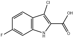 3-Chloro-6-fluoro-1H-indole-2-carboxylic acid Struktur