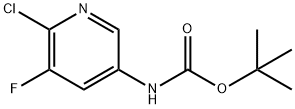 tert-butyl (2,6-dichloro-5-fluoropyridin-3-yl)carbamate Struktur