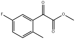 METHYL 2-(5-FLUORO-2-METHYLPHENYL)-2-OXOACETATE Struktur