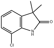 7-CHLORO-3,3-DIMETHYLINDOLIN-2-ONE Struktur