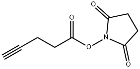 2,5-dioxopyrrolidin-1-yl pent-4-ynoate Struktur