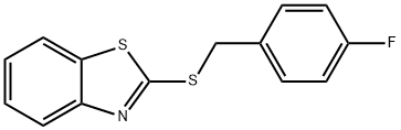 2-((4-fluorobenzyl)thio)benzo[d]thiazole Struktur