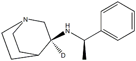 (3S)-3-deuterio-N-[(1R)-1-phenylethyl]-1-azabicyclo[2.2.2]octan-3-amine Struktur