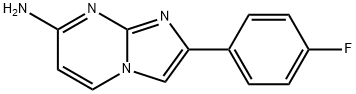 2-(4-Fluorophenyl)imidazo[1,2-a]pyrimidin-7-amine Struktur