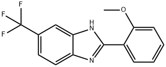 2-(2-METHOXYPHENYL)-6-(TRIFLUOROMETHYL)-1H-BENZO[D]IMIDAZOLE Struktur