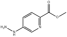 5-Hydrazino-pyridine-2-carboxylic acid methyl ester Struktur