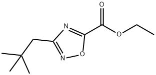 Ethyl 3-(2,2-dimethylpropyl)-1,2,4-oxadiazole-5-carboxylate Struktur