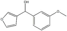 FURAN-3-YL(3-METHOXYPHENYL)METHANOL Struktur