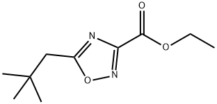 Ethyl 5-(2,2-dimethylpropyl)-1,2,4-oxadiazole-3-carboxylate Struktur