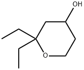 2,2-DIETHYLTETRAHYDRO-2H-PYRAN-4-OL Struktur