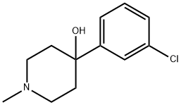 4-(3-CHLOROPHENYL)-1-METHYLPIPERIDIN-4-OL Struktur