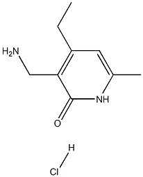 3-(AMINOMETHYL)-4-ETHYL-6-METHYLPYRIDIN-2(1H)-ONE HCL Struktur