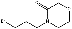 4-(3-BROMOPROPYL)MORPHOLIN-3-ONE Struktur