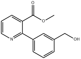 METHYL 2-(3-(HYDROXYMETHYL)PHENYL)NICOTINATE Struktur