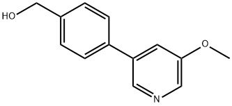 (4-(5-METHOXYPYRIDIN-3-YL)PHENYL)METHANOL Struktur