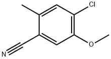 4-CHLORO-5-METHOXY-2-METHYLBENZONITRILE Struktur