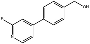 (4-(2-FLUOROPYRIDIN-4-YL)PHENYL)METHANOL Struktur