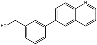 (3-(QUINOLIN-6-YL)PHENYL)METHANOL Struktur