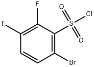 6-BROMO-2,3-DIFLUOROBENZENE-1-SULFONYL CHLORIDE Struktur