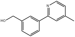 (3-(4-METHYLPYRIDIN-2-YL)PHENYL)METHANOL Struktur