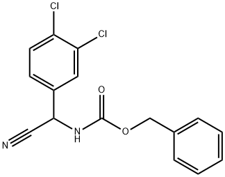 benzyl N-[cyano(3,4-dichlorophenyl)methyl]carbamate Struktur