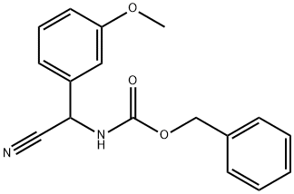 benzyl N-[cyano(3-methoxyphenyl)methyl]carbamate Struktur