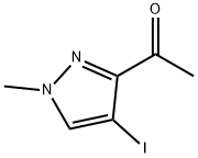 1-(4-Iodo-1-methyl-1H-pyrazol-3-yl)-ethanone Struktur