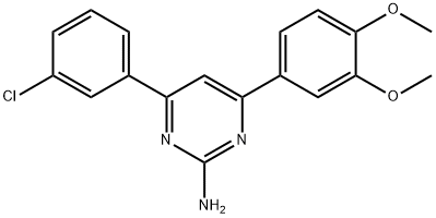 4-(3-chlorophenyl)-6-(3,4-dimethoxyphenyl)pyrimidin-2-amine|