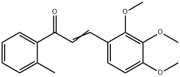 (2E)-1-(2-methylphenyl)-3-(2,3,4-trimethoxyphenyl)prop-2-en-1-one Struktur