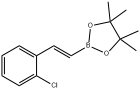 1,3,2-Dioxaborolane, 2-[(1E)-2-(2-chlorophenyl)ethenyl]-4,4,5,5-tetramethyl- Struktur