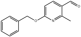 6-Benzyloxy-2-methyl-pyridine-3-carbaldehyde Struktur